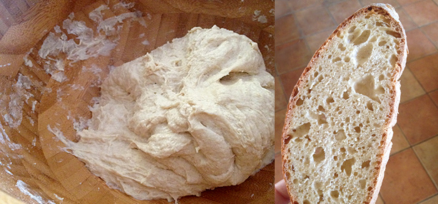 pane facile con la pasta madre