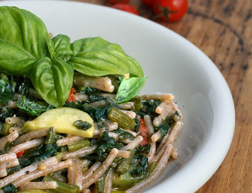 Minestra di pasta con i tenerumi